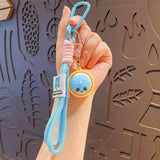 Assorted Cute Face Dumpling Wristlet Keychains