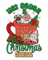 Coffee Christmas Stickers for Motel Keychain