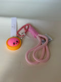 Assorted Cute Face Dumpling Wristlet Keychains