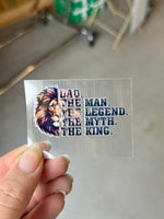 Dad Stickers for Motel Keychain