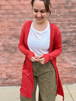 Rosanna Ribbed Long Cardigan