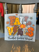 Fall Bow Transfer Designs