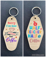 Inspirational Stickers for Motel Keychain