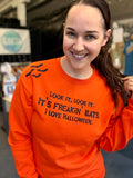 Sabrina Glittery Freakin’ Bats Crewneck Sweatshirt