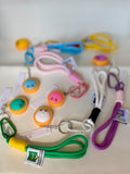 Assorted Cute Face Dumpling Wristlet Keychains