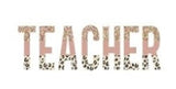 Retro Teacher Transfer Designs