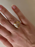 Brittany 18K Stainless Steel Floral Ring