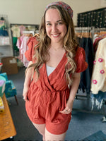 Jude Cross Front Solid Romper