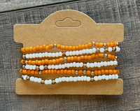 Amelie Game Day Seed Bead Friendship Bracelet Set