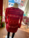 Marion Christmas Pattern Long Sleeve with Pockets