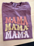 Retro Floral Repeat Mama Transfer