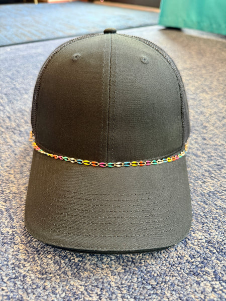 Saffron Colorful Chain Hat Chain