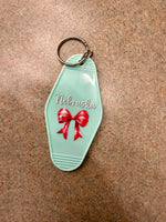 Original Nebraska Bow Sticker for Motel Keychain