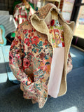 Roslyn Vintage Paisley Floral Sherpa Lined Hooded Jacket