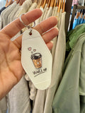 Coffee Stickers for Motel Keychain