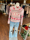 Marion Christmas Pattern Long Sleeve with Pockets