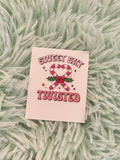Pink Christmas Stickers for Motel Keychain