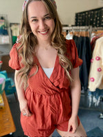 Jude Cross Front Solid Romper