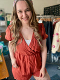 Jude Cross Front Solid Romper