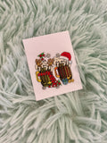 Coffee Christmas Stickers for Motel Keychain