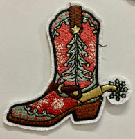 Western Christmas Patches