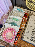 Jenna Beaded Phone Charger with Lightning & USB-C Cable