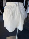 Myrna Elegant Textured High-Waist Shorts