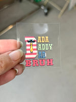 Dad Stickers for Motel Keychain