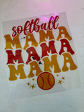 Softball Transfer Designs