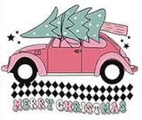 Pink Christmas Transfer Designs