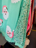 Charity Sequin Santa & Sleeve Sweater