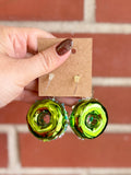 Elvira Sparkle Donut Ornament Earrings