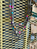 Pat Style Multicolor Navajo Beads Multi Necklace