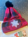 Asia Plaid Pom Beanie