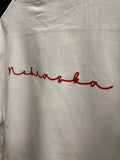 Nebraska Cursive Puff Transfer