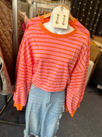 Lucille Stripe Loose Sweatshirt