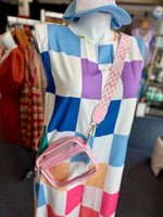 Blake Loose Sleeveless Colorful Checker Jumpsuit