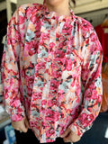 Heidi Idyllic Floral Ruffle Blouse