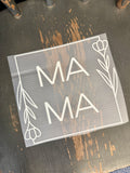 Minimalist Floral Square Mama Transfer