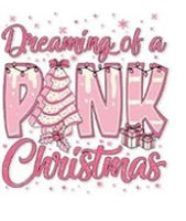 Pink Christmas Stickers for Motel Keychain