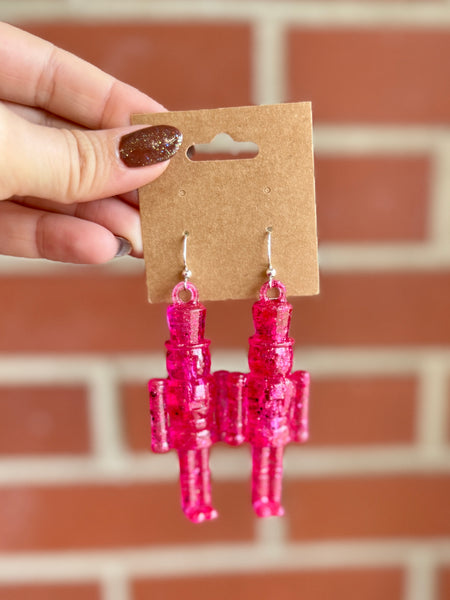 Josefina Glitter Nutcracker Ornament Earrings