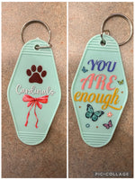 Inspirational Stickers for Motel Keychain