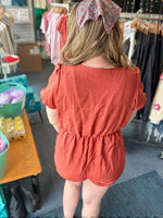 Jude Cross Front Solid Romper