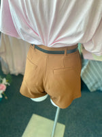 Mariah Scuba Pocket Shorts with Belt