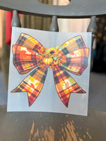 Fall Bow Transfer Designs