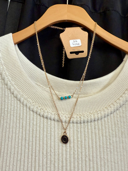 Maisy Layered Drop Pendant Necklace