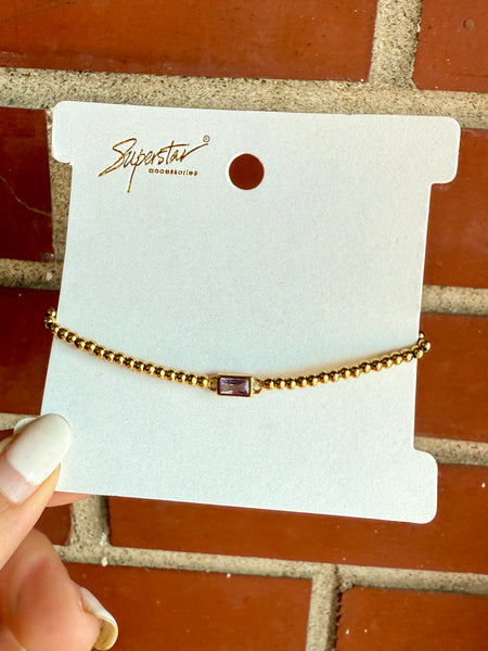 Kiana Birthstone Bracelet