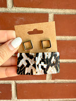 Keri Square Stud Earrings