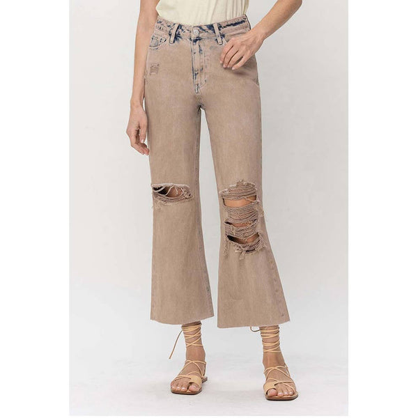 VERVET Leslie 90’s Vintage Crop Flare Jean