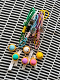 Assorted Cute Face Dumpling Wristlet Keychains